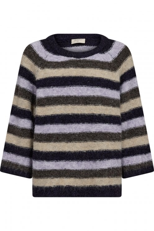 Grslulu Stripe Pullover Nightshade/iris