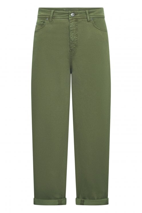 Hanni 7/8 Soft Touch Barrel Leg Pants Moss