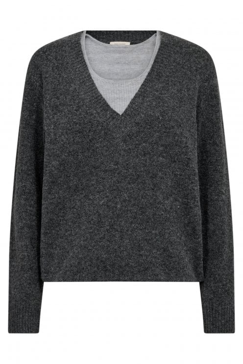 Hardy Pullover Dark Grey Mel