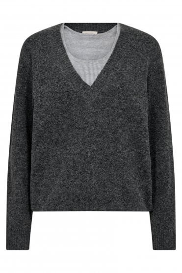 Hardy Pullover Dark Grey Mel