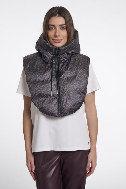 Hood Collar Small Leopard
