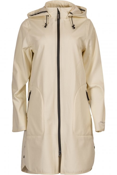 Ilse Jacobsen Rain128 Soft Shell Raincoat White Sugar 