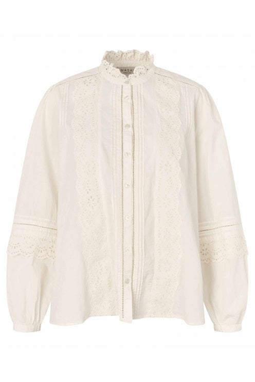 Ithyra Soft Shirt With Lace Detail Jet Stream