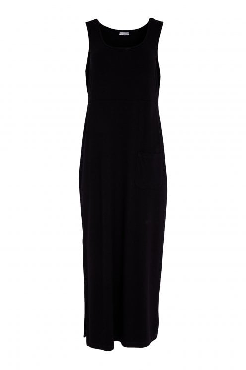 Jersey Dress With Pocket Detail Black