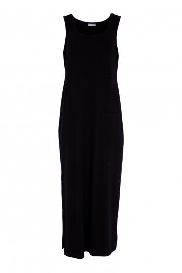 Jersey Dress With Pocket Detail Black