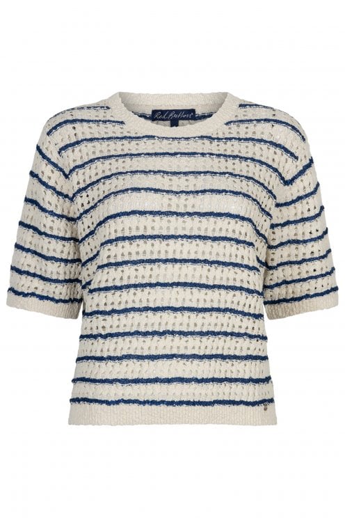 Jolene Stripe Pullover Jeans Blue