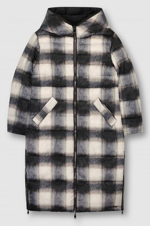 Keila Reversible Coat Natural/check