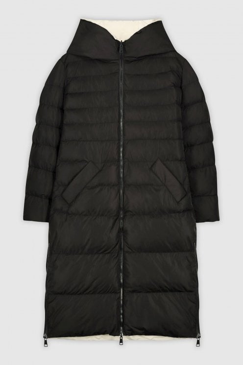 Keila Reversible Puffer Coat Black/angora