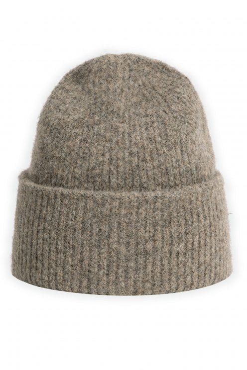 Knitted Beanie Teak Brown Mel