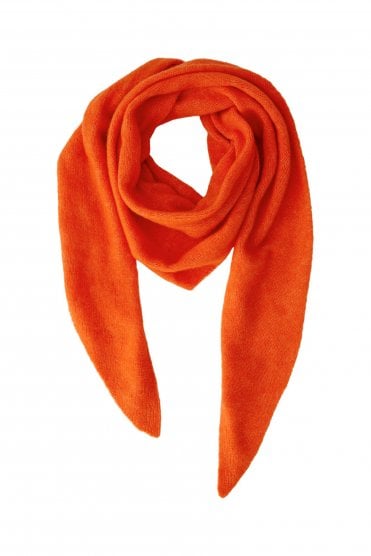 Knitted Triangle Scarf Orangeade