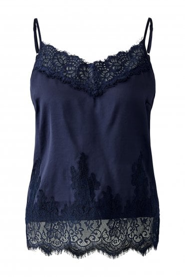 Lace Top Dark Blue