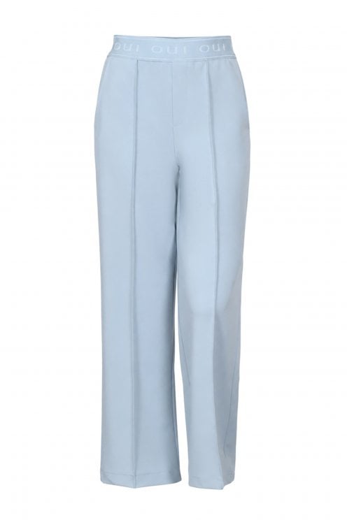 Lacy Trouser With Elasticated Waistband Celestial Blue