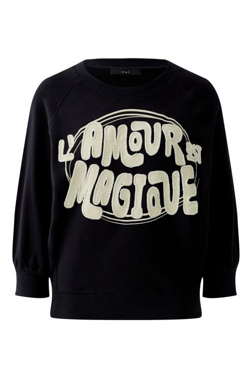 L'AMOUR Sweatshirt Black