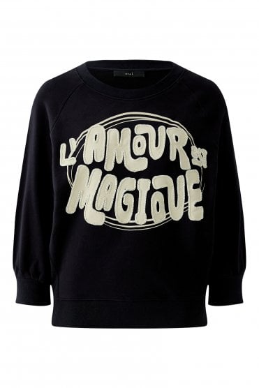 L'AMOUR Sweatshirt Black