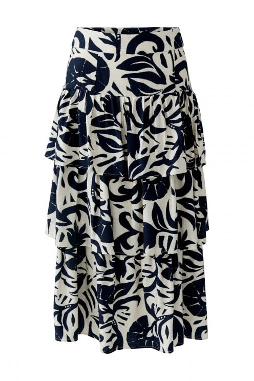 Layered Skirt White/blue
