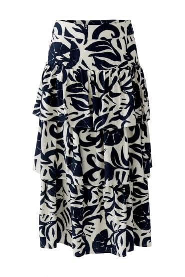 Layered Skirt White/blue