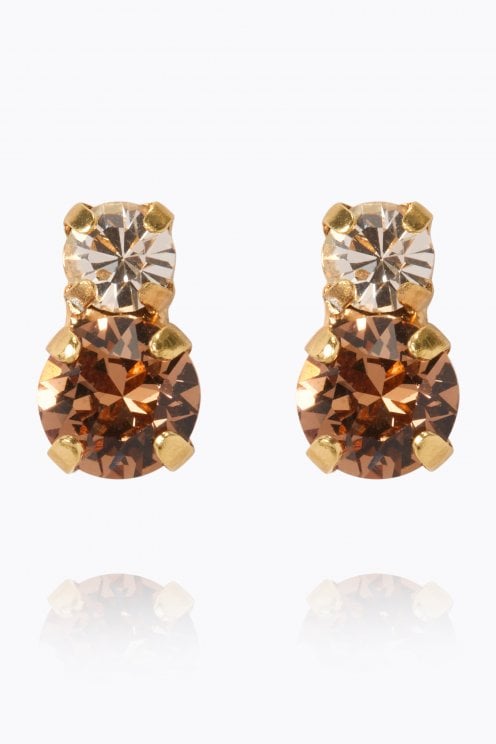 Leah Earrings Gold/topaz