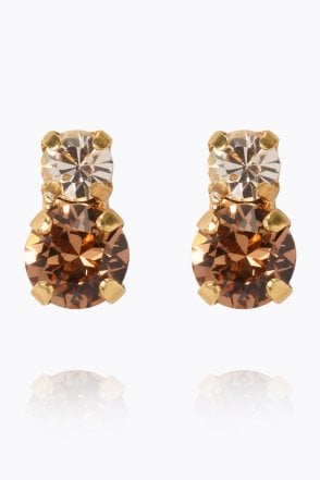 Leah Earrings Gold/topaz