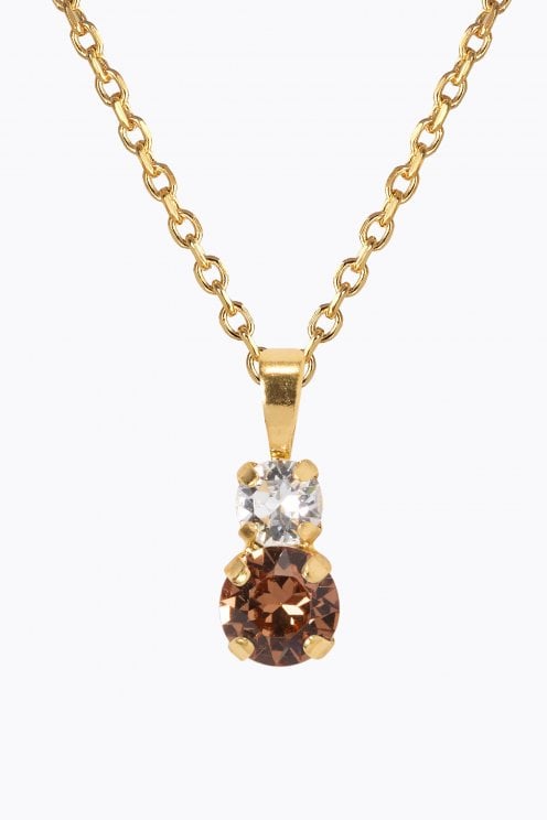 Leah Necklace Gold/topaz