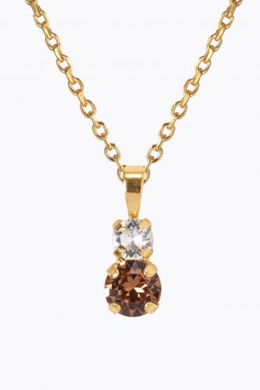 Leah Necklace Gold/topaz