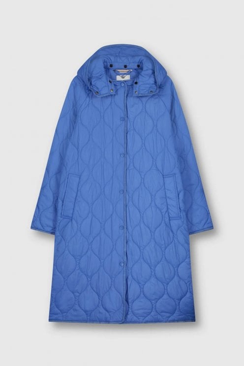 Lightly Padded Coat Palace Blue