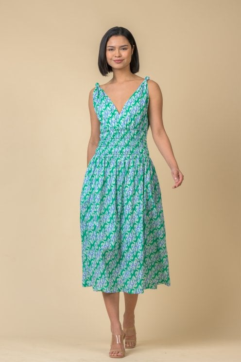 Lindsay Dress Carnation Green