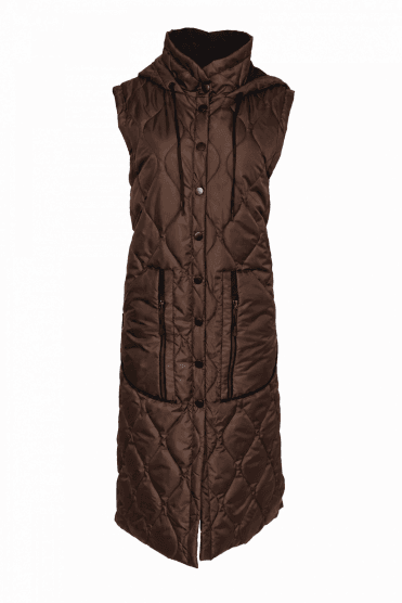 Long Quilted Waistcoat Choko