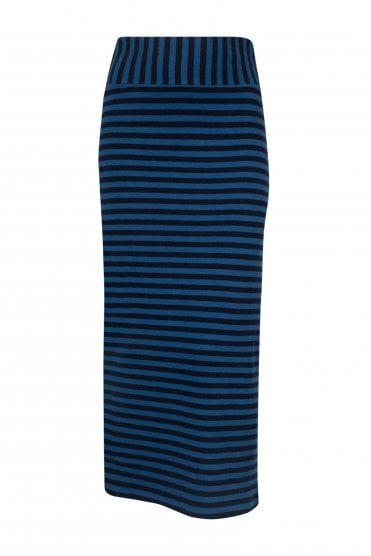 Long Soft Knit Pencil Skirt Oceano