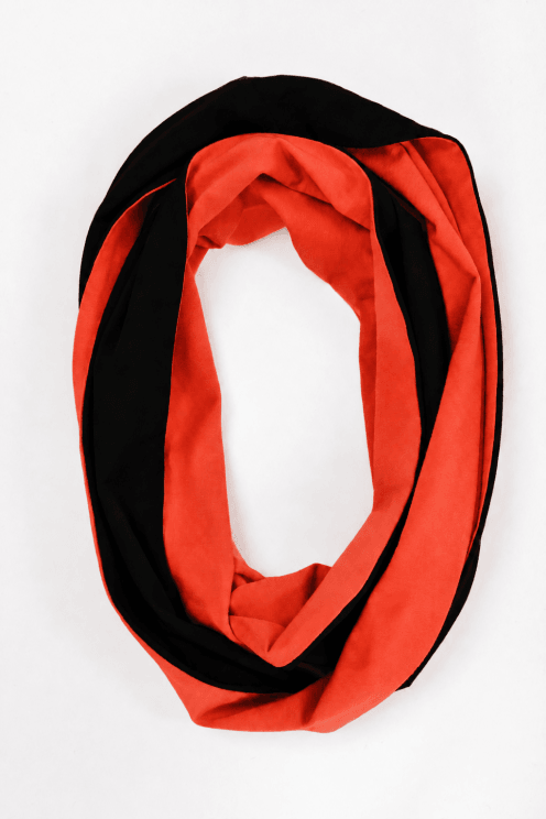 Loop Scarf Tigerlily/black
