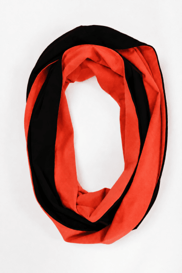 Loop Scarf Tigerlily/black