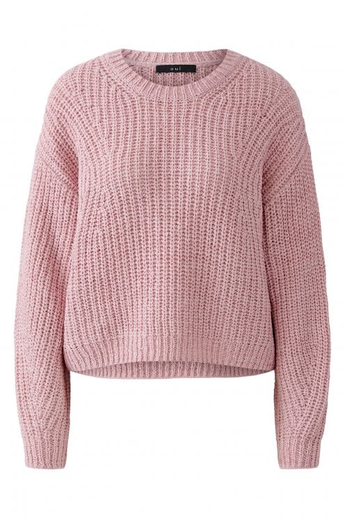 Loose Knit Pullover Bleached Mauve