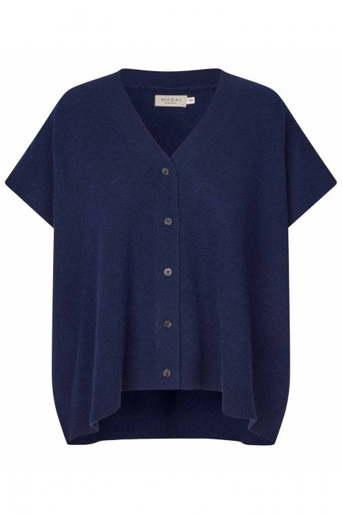 Lucanna Oversize Waistcoat Medieval Blue