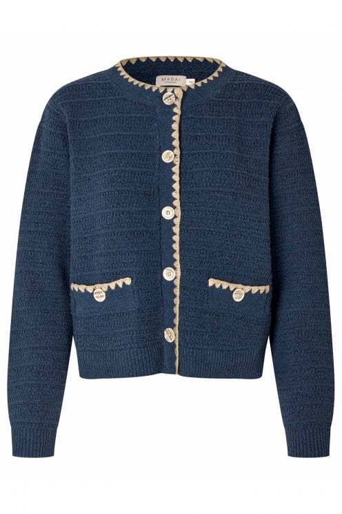 Lune Cardigan Dress Blue