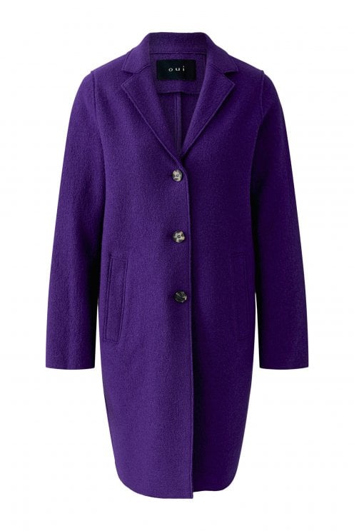 Mayson Boiled Wool Coat Ultra Violet