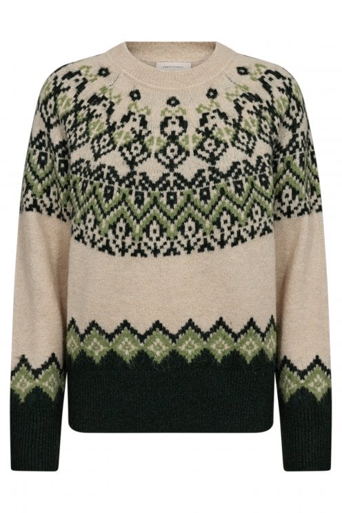 Merla Pullover Moonbeam/forest