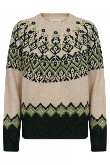 Merla Pullover Moonbeam/forest