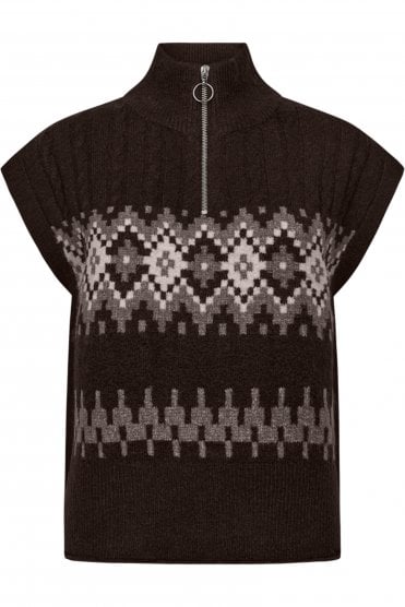 Merla Slipover Mole/morel