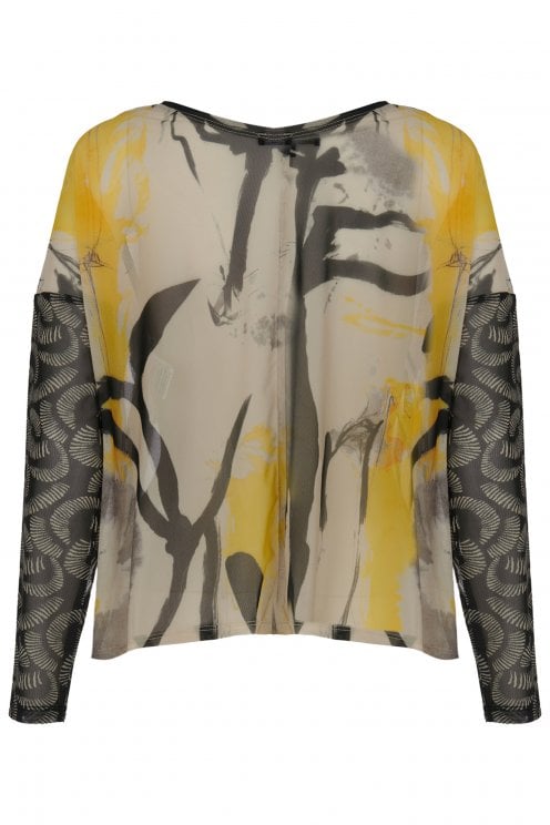 Mesh Debra Top Lemoncello