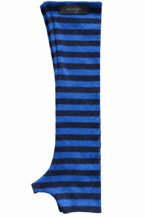 Mini Stripe Soft Knit Wrist Warmers