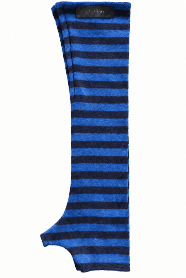 Mini Stripe Soft Knit Wrist Warmers