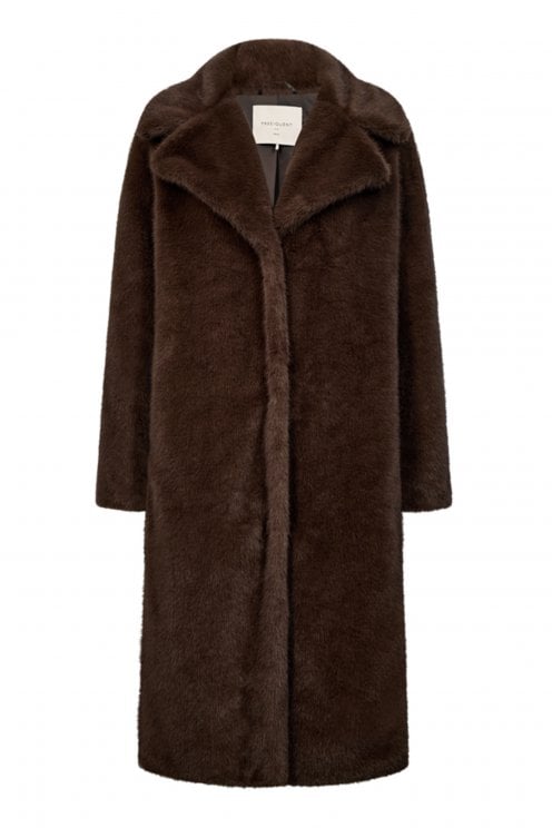 Minky Coat Coffee Bean
