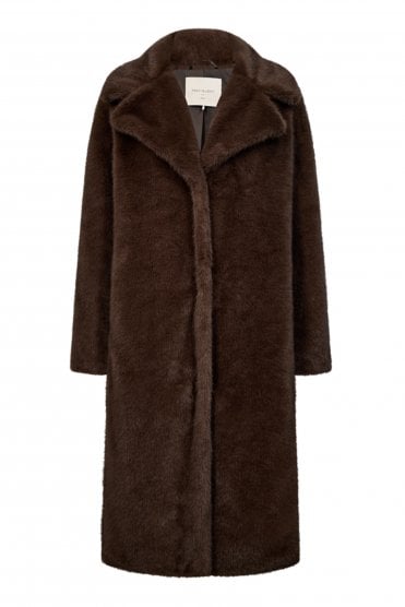 Minky Coat Coffee Bean