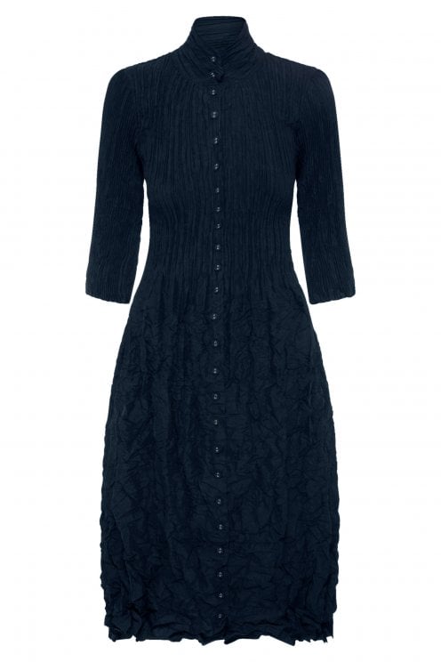 Nehru Coat Dress Midnight