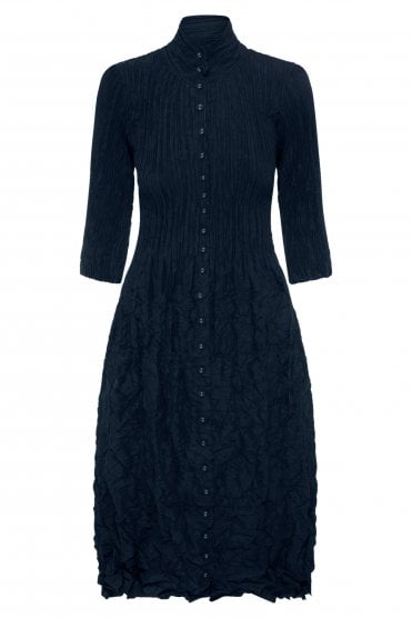 Nehru Coat Dress Midnight