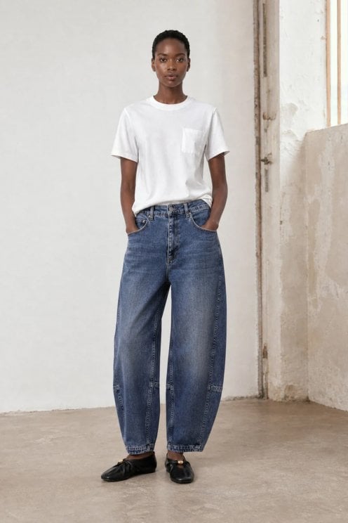 Nevada Ultimate Barrel Leg Jean Summer Blue