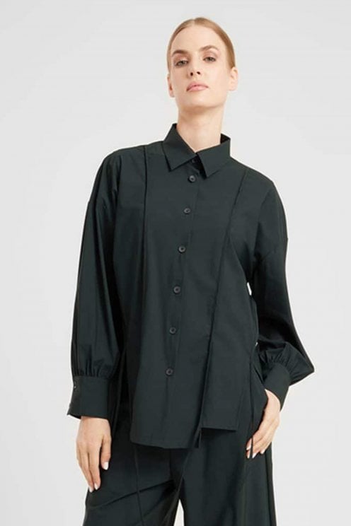 Oversize Blouse Midnight Green