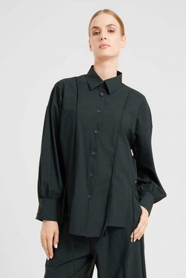 Oversize Blouse Midnight Green