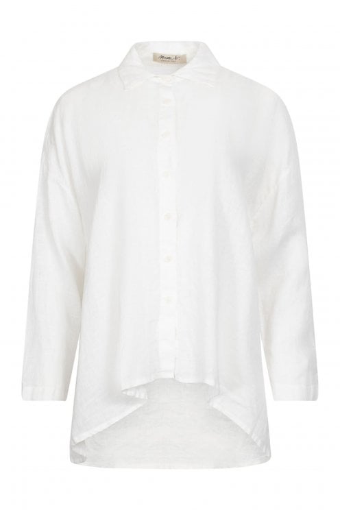 Oversize Linen Shirt Latte