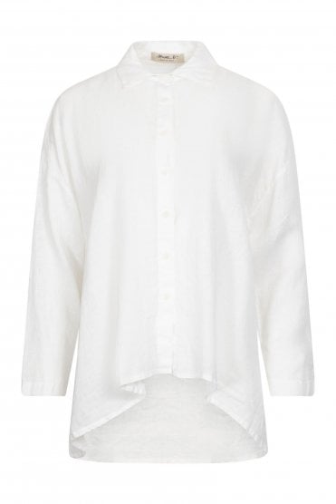 Oversize Linen Shirt Latte