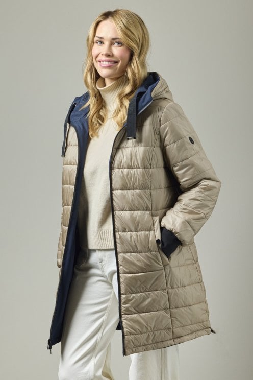 Patricia Reversible Coat Navy